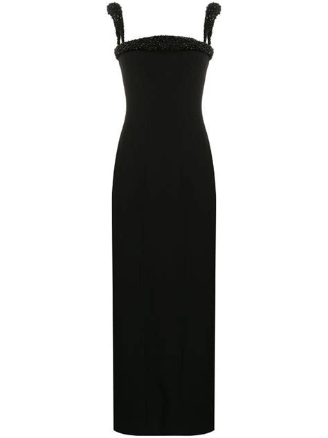 versace bead trim column dress|Versace Dresses for Women .